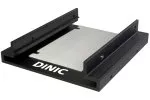 Aluminijasti okvir DINIC za namestitev 2x 2,5" diskov, primeren za SSD, SATA ali IDE