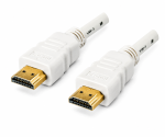 Cavo HDMI da A ad A a 19 pin, alta velocità, canale Ethernet, 4K2K@60Hz, bianco, lunghezza 2,00 m, sacchetto di plastica