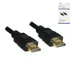 HDMI Kabel 19-pol A auf A Stecker, High Speed, Ethernet-Channel, 4K2K@60Hz, schwarz, Länge 3,00m, DINIC Box