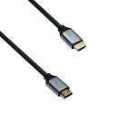 HDMI 2.1 Kabel, 2x Stecker Aluminiumgehäuse, 3m 48Gbps, 4K@120Hz, 8K@60Hz, 3D, HDR, DINIC Polybag