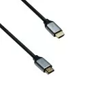 HDMI 2.1 cable, 2x male aluminium housing, 5m 48Gbps, 4K@120Hz, 8K@60Hz, 3D, HDR, DINIC Polybag