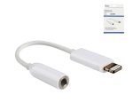 DINIC Lightning auf 3,5mm Klinke Adapter Aux Audio, für Kopfhörer, weiß, DINIC Box mit Euroloch
