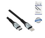 Кабел USB C към Lightning HQ, MFi, 0,50 м, сертифициран от MFi, кабел за синхронизация и бързо зареждане, кутия DINIC