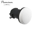 DINIC Premium Single-LNB mit 1x F-Anschluss, Satellitenantennen-Umwandler, inkl. Wetterschutz