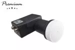 DINIC Premium Twin LNB med 2x F-anslutning, satellitantennkonverterare, inkl. väderskydd