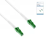 Connection cable for fibre optic router, LCA-LCA, simplex, OS2, LC/APC 8° to LC/APC 8°, LSZH, DINIC box with Euro hole, length 15m