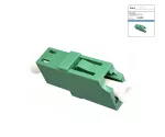 DINIC LWL Adapter LC/APC Buchse auf LC/APC Buchse Glasfaser Adapter, Singlemode / Simplex, DINIC Box mit Euroloch