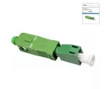 DINIC LWL Adapter LC/APC Buchse auf SC/APC Stecker Glasfaser Adapter, Singlemode / Simplex, DINIC Box mit Euroloch