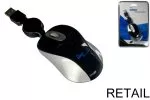 DINIC Mini optical notebook mouse 800 dpi with USB rolling cable