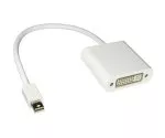 Adapter DVI Buchse auf Mini DisplayPort Stecker, Thunderbolt kompatibel, weiß, Länge 0,20m, Blister