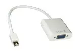 Adapter VGA-kontakt til Mini DisplayPort-plugg, Thunderbolt-kompatibel, hvit, lengde 0,20 m, blisterpakning