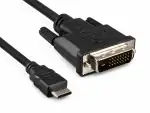 Kabel miniHDMI typu C (19-pin) z wtyczką DVI, czarny, blister DINIC, długość 2,00 m