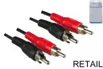 Audio Cable 2x RCA male to male, 5,00m