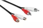 Audio Extention 2x RCA male to female, 5,00m