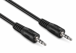 Audio-Kabel AUX, 3,5mm St. auf 2,5mm St., Klinkenstecker 3,5mm/Klinkenstecker 2,5mm, schwarz, DINIC Box mit Euroloch, Länge 2,00m