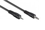Audio-Kabel AUX, 3,5mm St. auf 2,5mm St., Klinkenstecker 3,5mm/Klinkenstecker 2,5mm, schwarz, DINIC Box mit Euroloch, Länge 2,00m