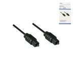 Kabel Toslink 2 mm, črn, škatla DINIC z evro luknjo, dolžina 2 m