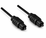 Toslink cable 2mm Ø, plastic plug, black, DINIC polybag, length 2.00m