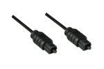 Kabel Toslink Ø 2 mm, plastični vtič, črn, polivinilasta vrečka DINIC, dolžina 2,00 m