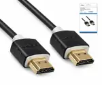 Cable Super Slim HDMI 1.4 macho a macho, 1m DINIC Monaco Range, AWG 36, OD 3.6mm, negro