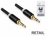 Audiokabel 3,5mm, Stereo Klinke Stecker Stecker, Klinkenkabel 5m, DINIC Monaco Range, schwarzes Audiokabel, Audio Anschlusskabel, AV-Installation, PC Audio