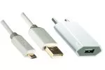 Nabíjací adaptér USB 1000 mA vrátane kábla micro USB, 1,00 m DINIC Monaco Range, biely