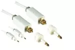 Toslink Kabel, Länge 2,00m in weiß, 4mm Durchmesser, HQ Stecker, Monaco Range, + 2 Adapter auf mini Toslink, DINIC Blister