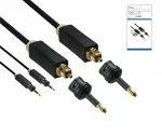 DINIC Toslink cable, 4mm Ø, black, DINIC Monaco Range, HQ plug, black, DINIC box with Euro hole, length 5.00m