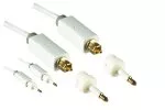 Toslink Kabel, Länge 5,00m in weiß, 4mm Durchmesser, HQ Stecker, Monaco Range, + 2 Adapter auf mini Toslink, DINIC Blister