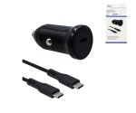 USB KFZ 20W C Schnellladegerät inkl. C Kabel, USB KFZ Lader, C auf C Ladekabel 1,50m, DINIC Box