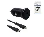 USB KFZ 20W C Schnellladegerät inkl. C Kabel, USB KFZ Lader, C auf C Ladekabel 1,50m, DINIC Box