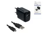 USB PD/QC 3.0 Ladeadapter inkl. 2m micro USB Kabel 20W, 3,6V~5,9V/3A; 6~9V/2A; 9V~12V/1,5A