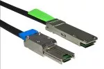 MADISON QSFP SFF-8436 to mini SAS SFF-8088, silver plated copper Cable, AWG 28, 1,00m