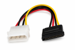 Stromadapter intern 5,25 auf S-ATA, 1x S-ATA auf 1x 5,25, 0,15m