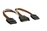 Y-Stromkabel intern S-ATA auf S-ATA, 1x S-ATA auf 2x S-ATA, 0,15m