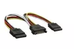 Y power cable internal S-ATA to S-ATA, 1x S-ATA to 2x S-ATA, 0.15m