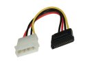 Stromadapter intern 5,25 auf S-ATA, 1x S-ATA auf 1x 5,25, 0,15m