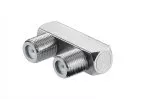 F-connector coaxiale kabel, F-socket naar F-socket, U-vorm