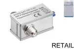 Atenuador SAT 0 dB - 20 dB, conetor F para conetor F, embalagem blister DINIC