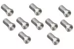 DINIC twist-on F-connector for cable 7.3mm, quantity: 10 pieces, DINIC polybag, length 20mm