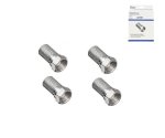 DINIC F twist-on connector for 7.3mm cable, copper, quantity: 4 pieces, DINIC box with Euro hole, length 20mm
