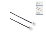 DINIC modular connection cable, AWG 28, RJ11 plug (6P4C) to RJ11 plug (6P4C), length 3.00m, DINIC box