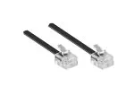 DINIC modular connection cable, AWG 28, RJ11 male (6P4C) to RJ11 male (6P4C), length 6,00m, blister