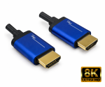 Premium HDMI 2.1 Kabel, Stecker auf Stecker, 48Gbps, 4K@120Hz, 8K@60Hz, 3D, HDR, schwarz, Länge 2,00m, Blister