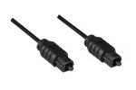 Toslink Cable male to male, 2mm Ø, black, 2,00m