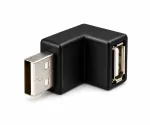 Adaptateur USB A mâle vers A femelle coudé à 90° vers le BAS