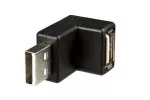 Adaptor USB de la fișa A la priza A, înclinat cu 90° în jos