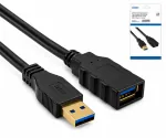 Επέκταση USB 3.0, βύσμα A σε υποδοχή A, επιχρυσωμένες επαφές, μαύρο, 2,00m, κουτί DINIC