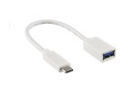 USB 3.1 Adapter Typ C St. auf USB 3.0 A Bu., OTG-fähig, weiß, 0,20m