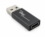 Adaptateur, USB A mâle vers USB C femelle Alu, gris espace